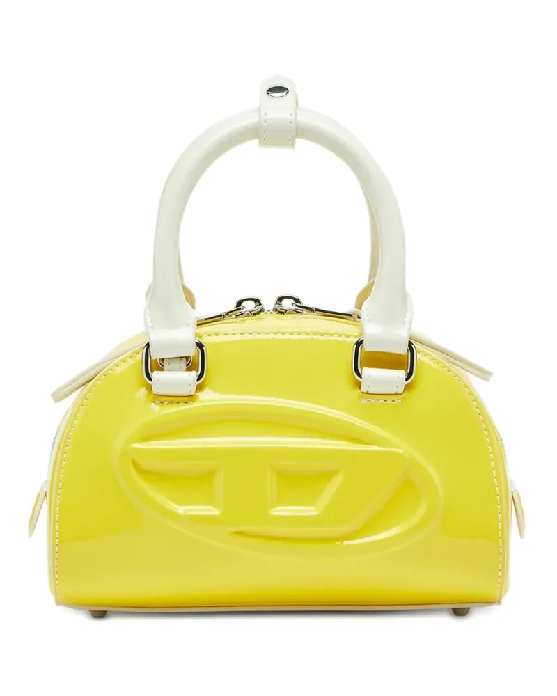 Diesel 1DR Dome embossed logo crossbody bag - Gelb Gelb