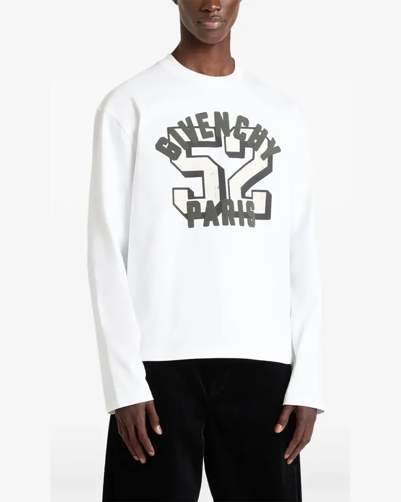 Givenchy Kastiges T-Shirt mit  Paris 52-Print - Weiß Weiß