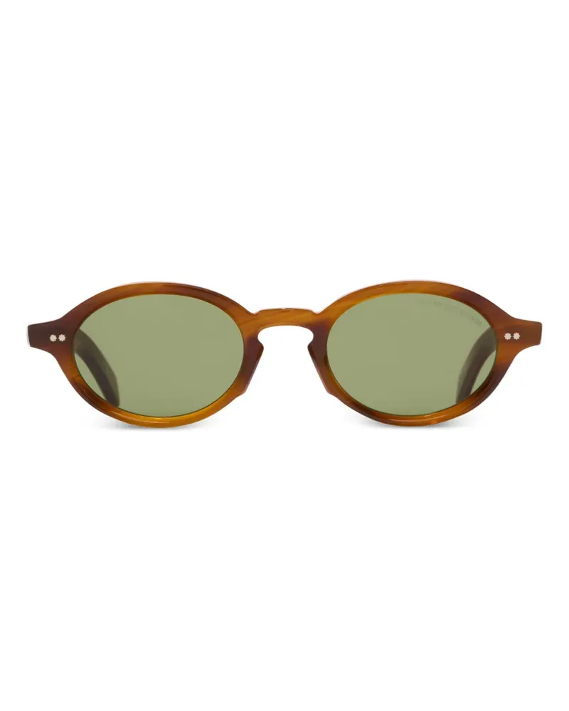 Cutler and Gross GR13 Sonnenbrille mit ovaler Form - Braun Braun