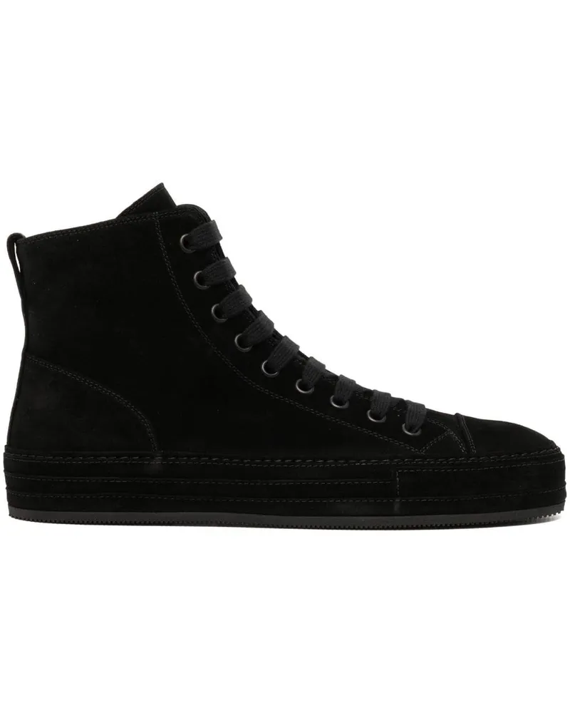 Ann Demeulemeester Raven Sneakers aus Wildleder Schwarz