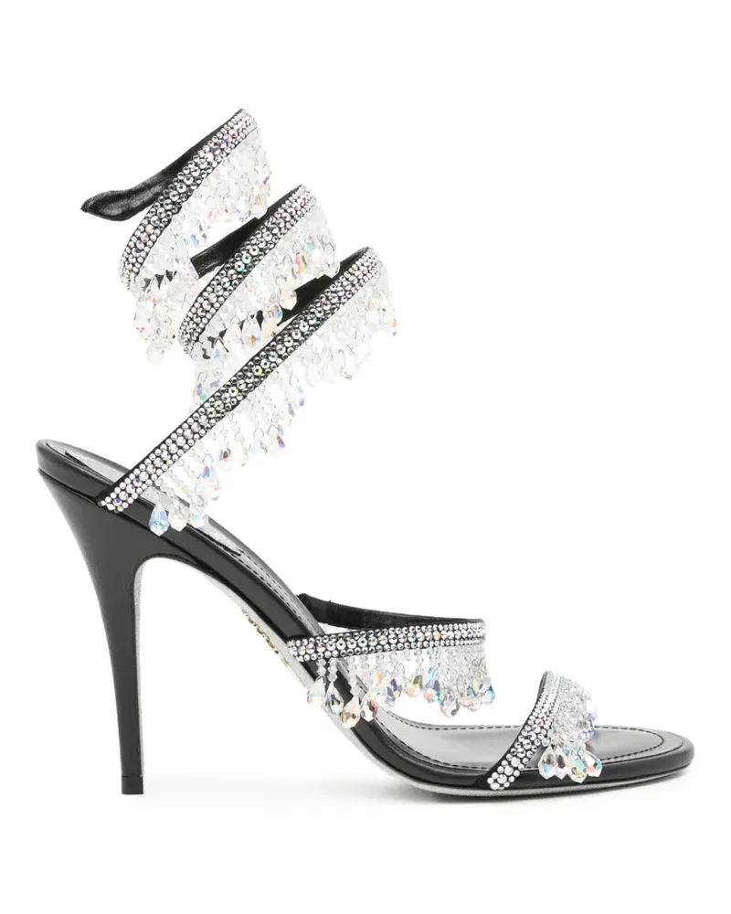 René Caovilla Chandelier Sandalen - Schwarz Schwarz