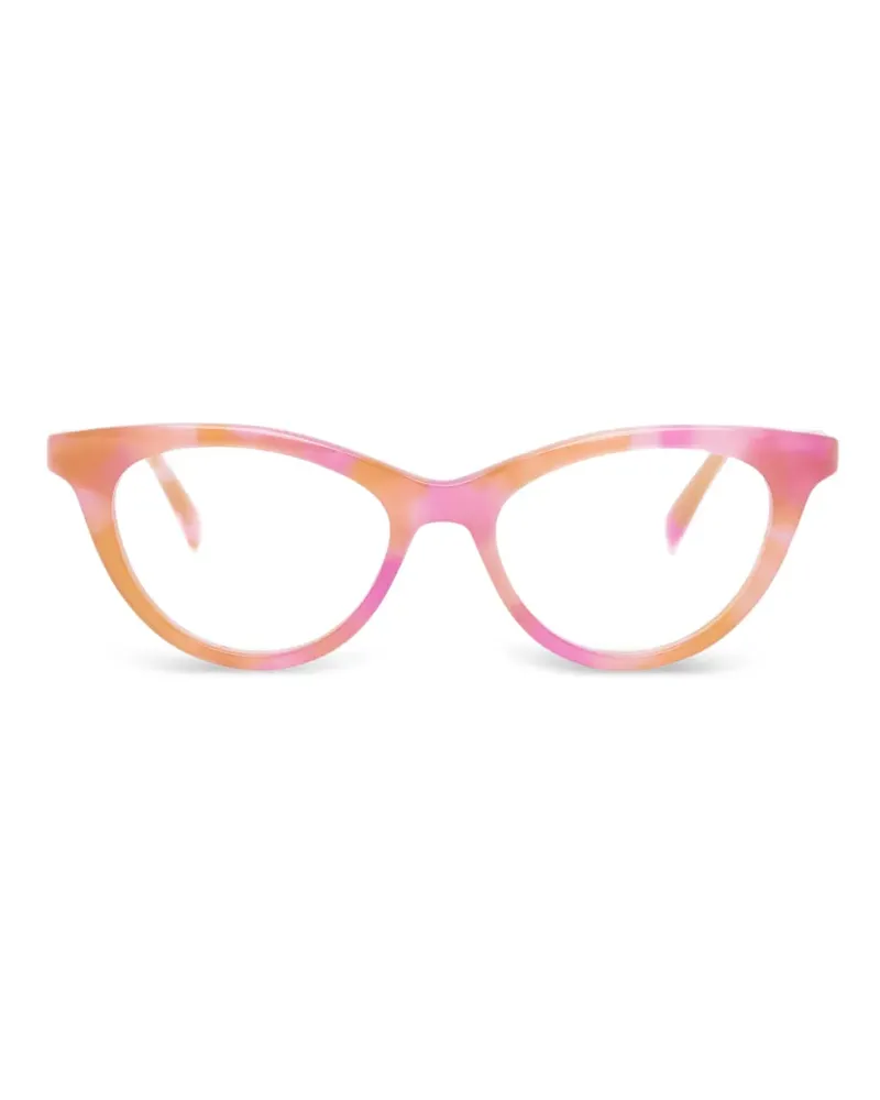 Gucci Cat-Eye-Brille mit Logo - Orange Orange