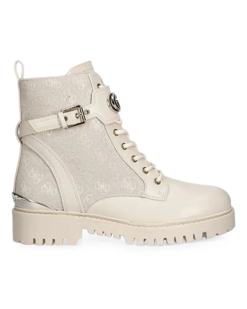 Guess Olanna Bikerstiefel mit Logo - Nude Nude