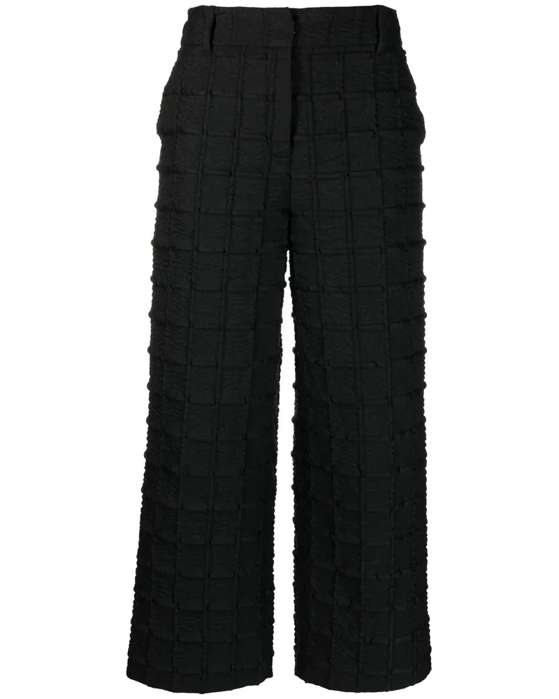 Cecilie Bahnsen Jaylee Cropped-Hose - Schwarz Schwarz