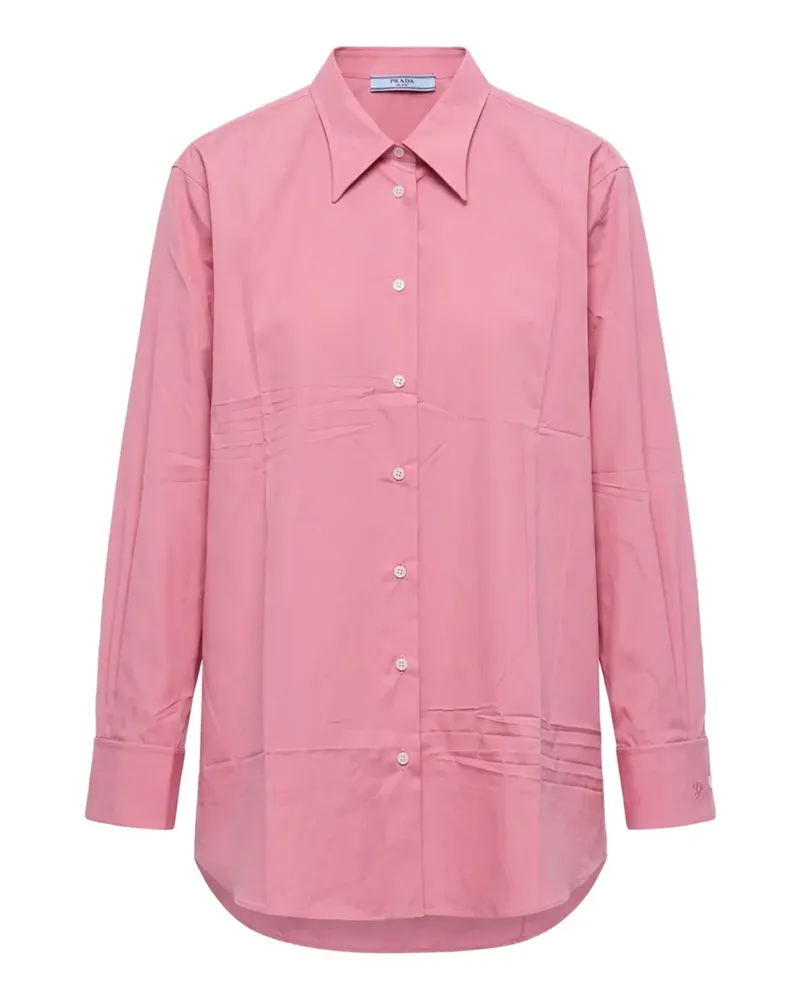 Prada Hemd aus Popeline - Rosa Rosa