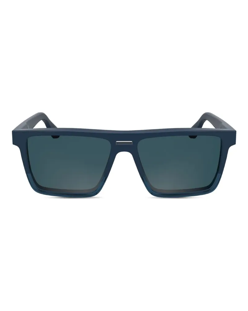 Calvin Klein Sonnenbrille mit eckigem Gestell - Blau Blau