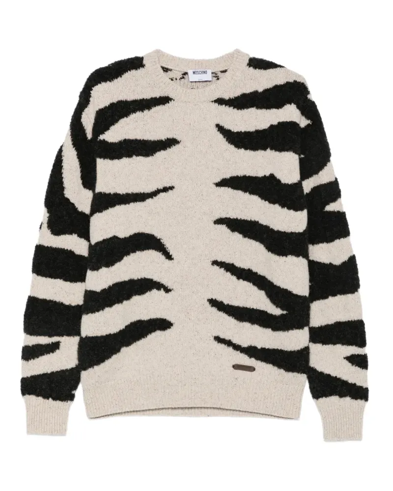 Moschino Pullover mit Tigermuster - Nude Nude