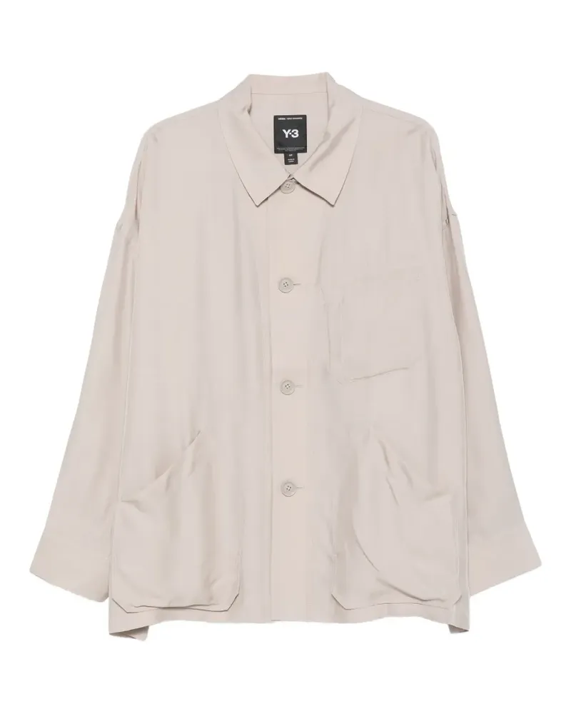Y-3 patch-pocket overshirt - Braun Braun