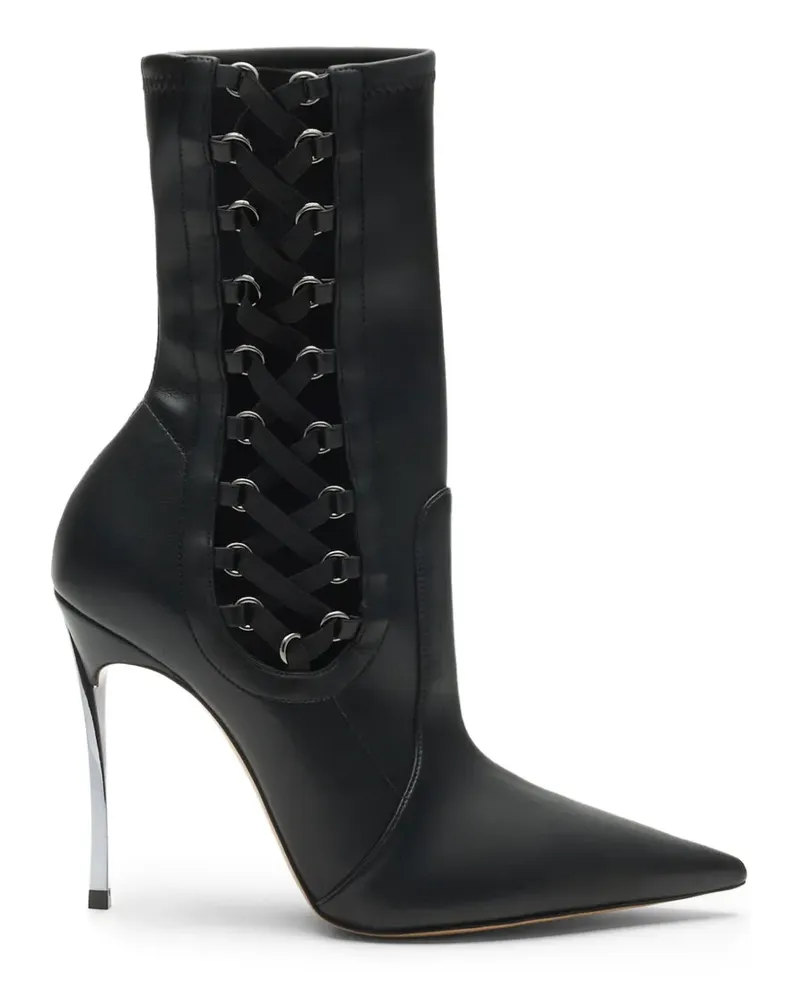 Casadei Superblade Tempest Schnürstiefel - Schwarz Schwarz