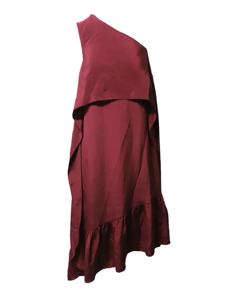 tibi one-shoulder ruffled dress - Rot Rot