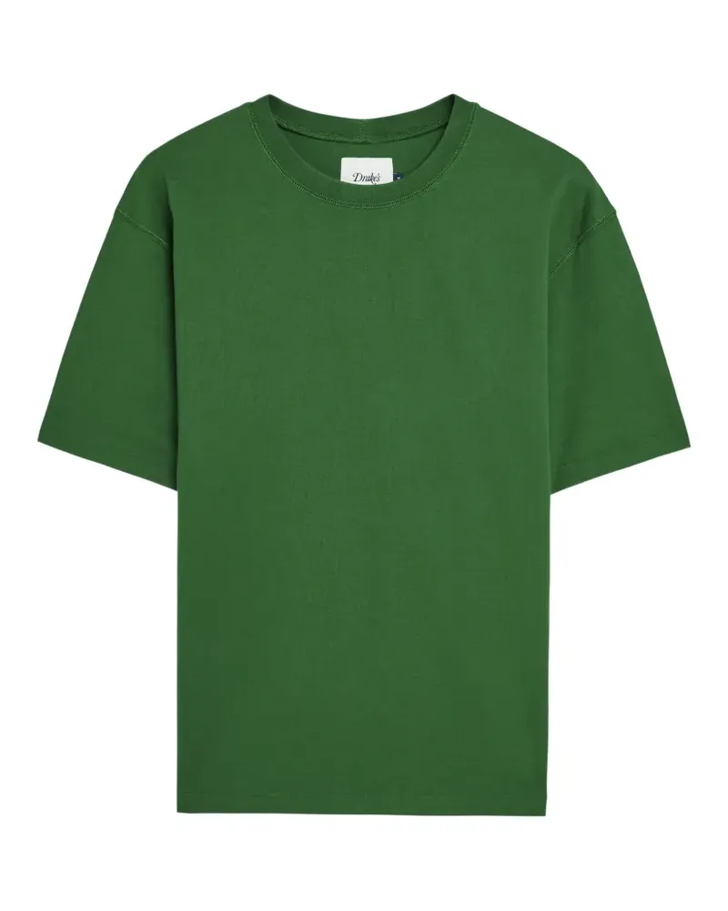 Drake's Hiking crew-neck cotton T-shirt - Grün Grün