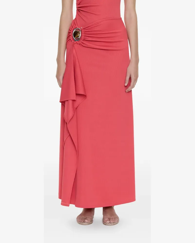 Christopher Esber Occhio Crystal Cascade skirt - Rosa Rosa