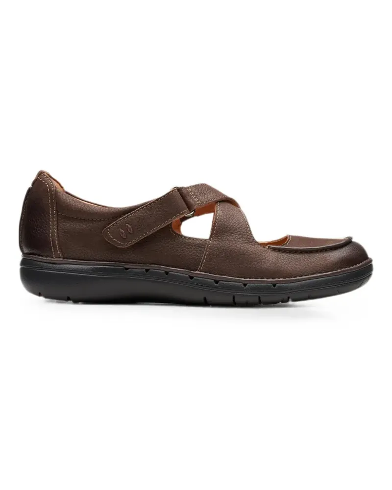 Clarks Un Loop Strap round-toe slip-on shoes - Braun Braun