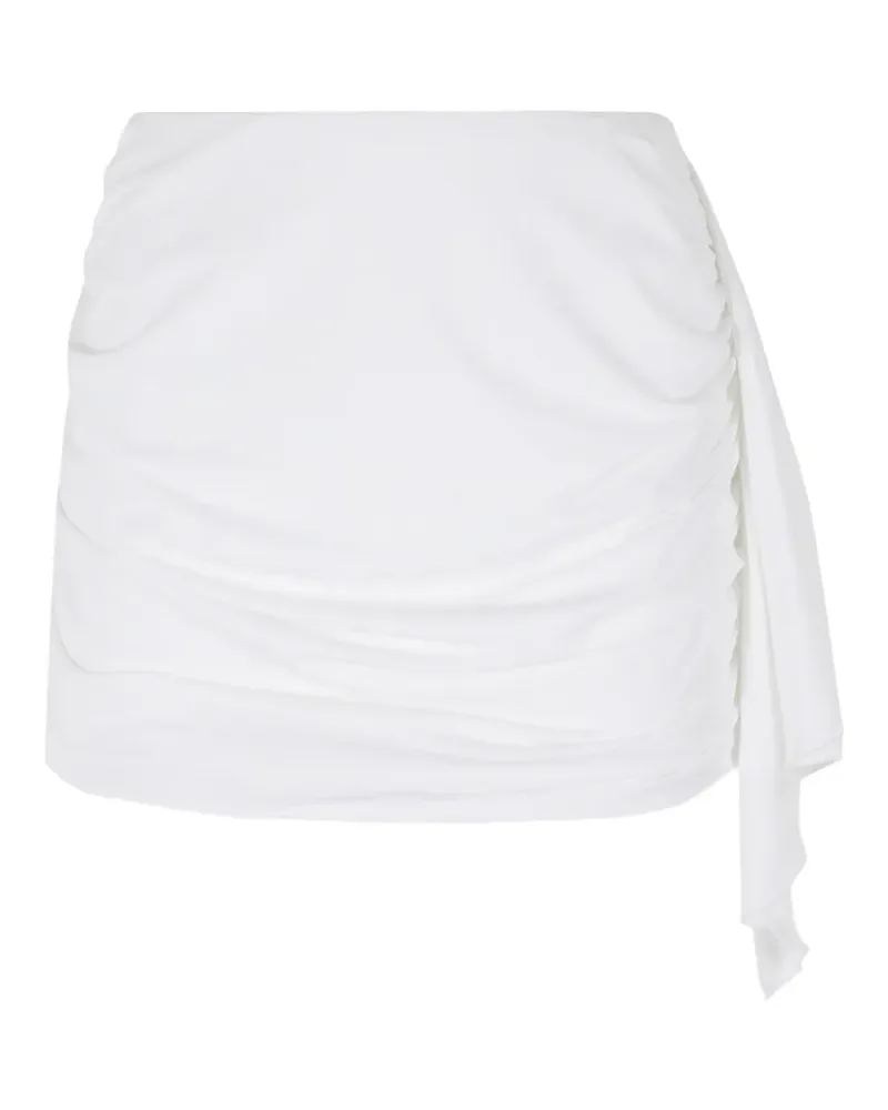 Federica Tosi ruched draped skirt - Weiß Weiß