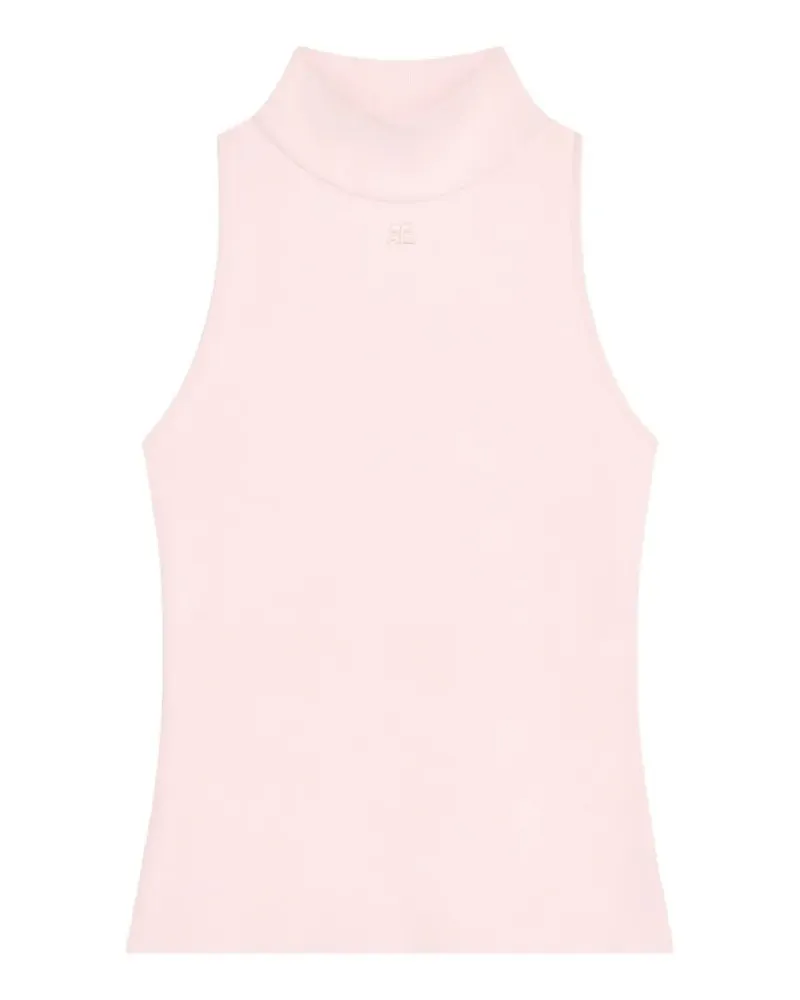 Courrèges Oberteil mit Logo - Rosa Rosa
