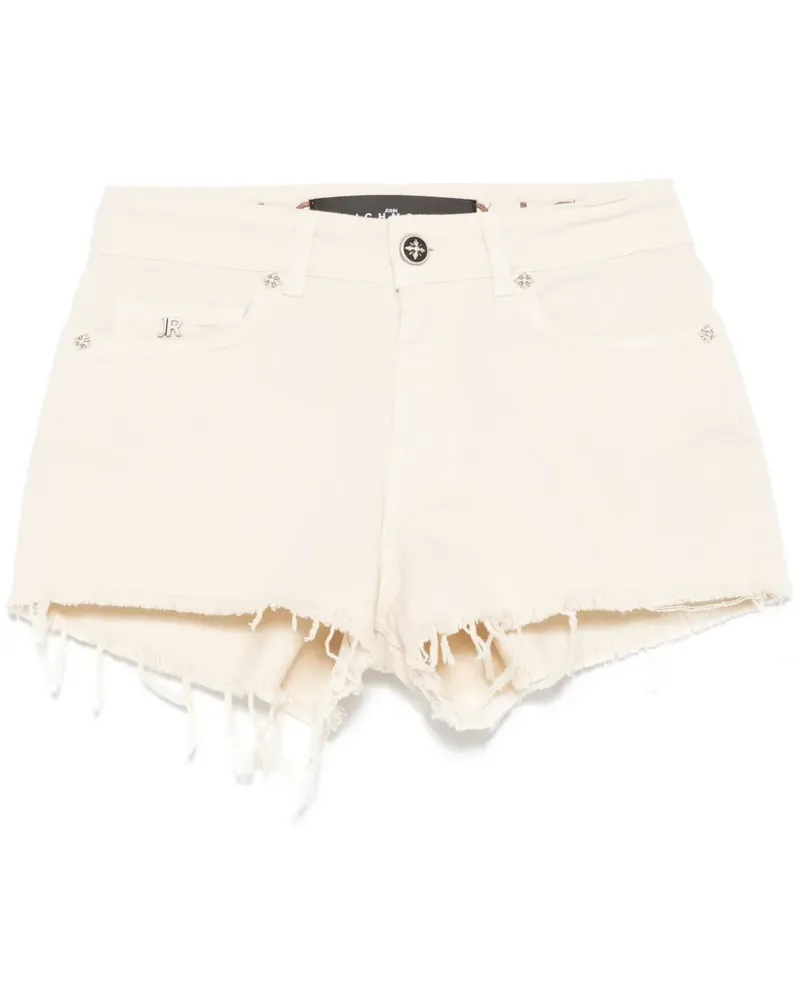 John Richmond Shorts mit ausgefranstem Saum - Nude Nude