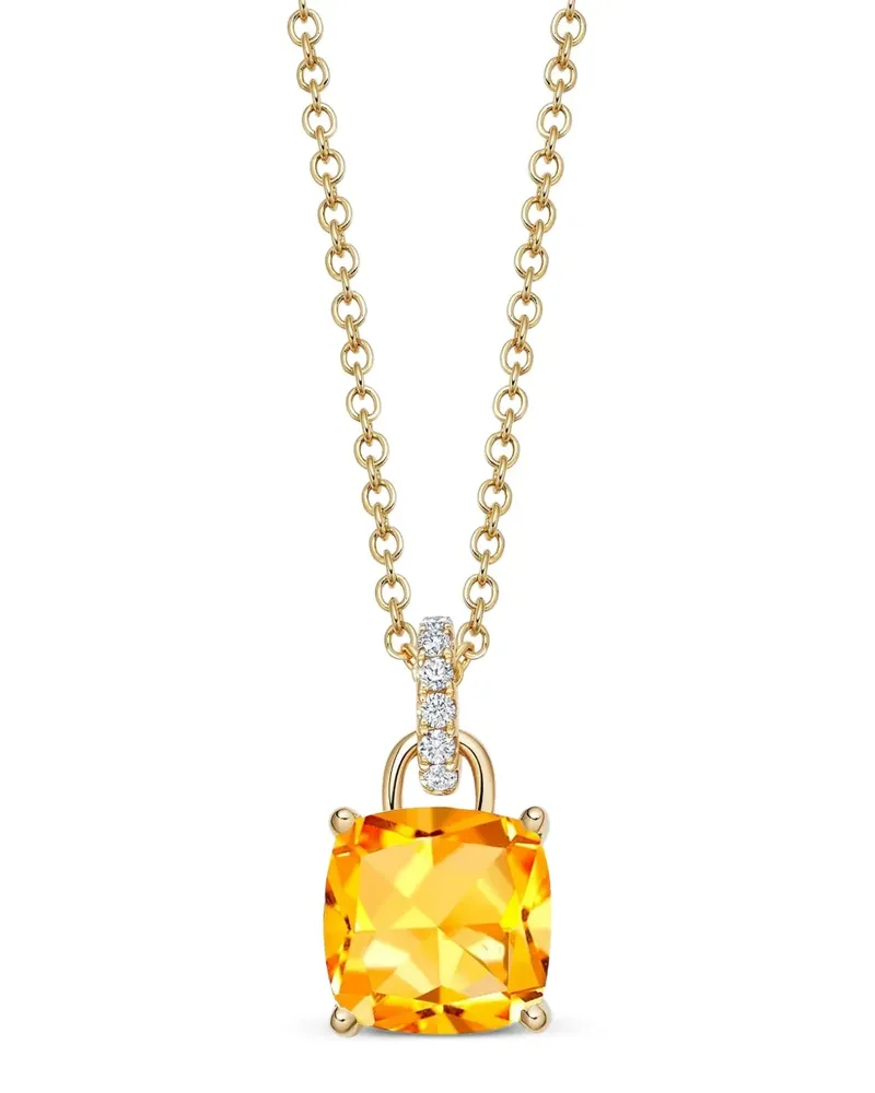 Kiki McDonough 18kt Gelbgoldhalskette mit Diamanten Gold
