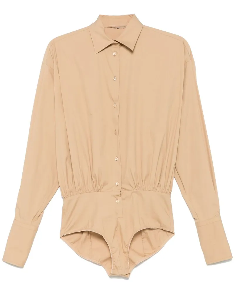 Ermanno Scervino Hemd mit integriertem Body - Nude Nude