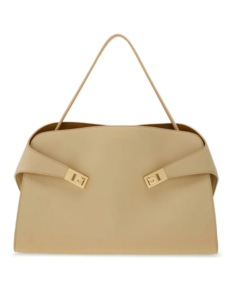 Ferragamo Mittelgroße Hug Soft Schultertasche - Nude Nude