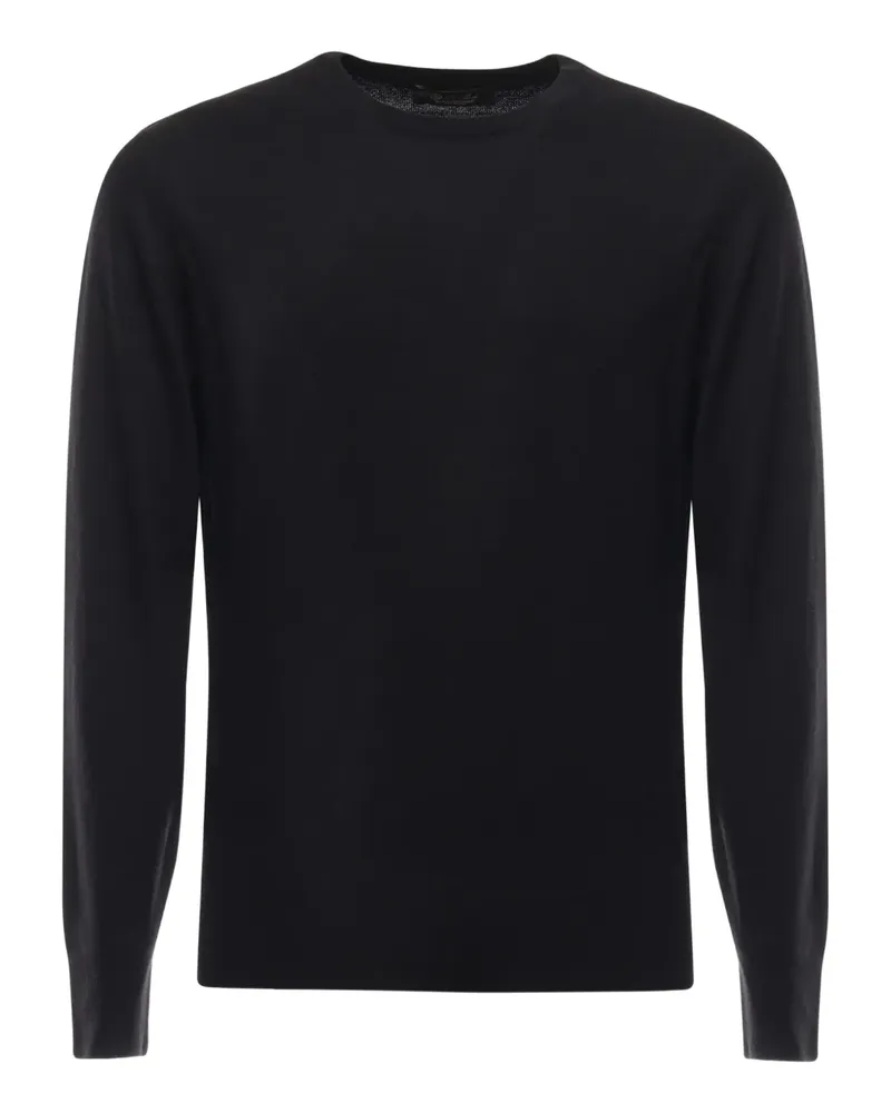 Loro Piana Kaschmirpullover mit Rundhalsausschnitt - Schwarz Schwarz