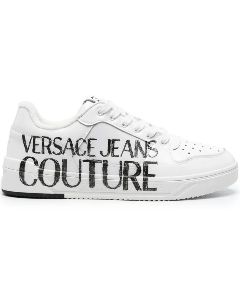Versace Jeans Starlight Sneakers mit Logo-Print - Weiß Weiß