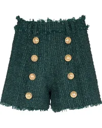 Balmain Shorts mit Knöpfen Grün