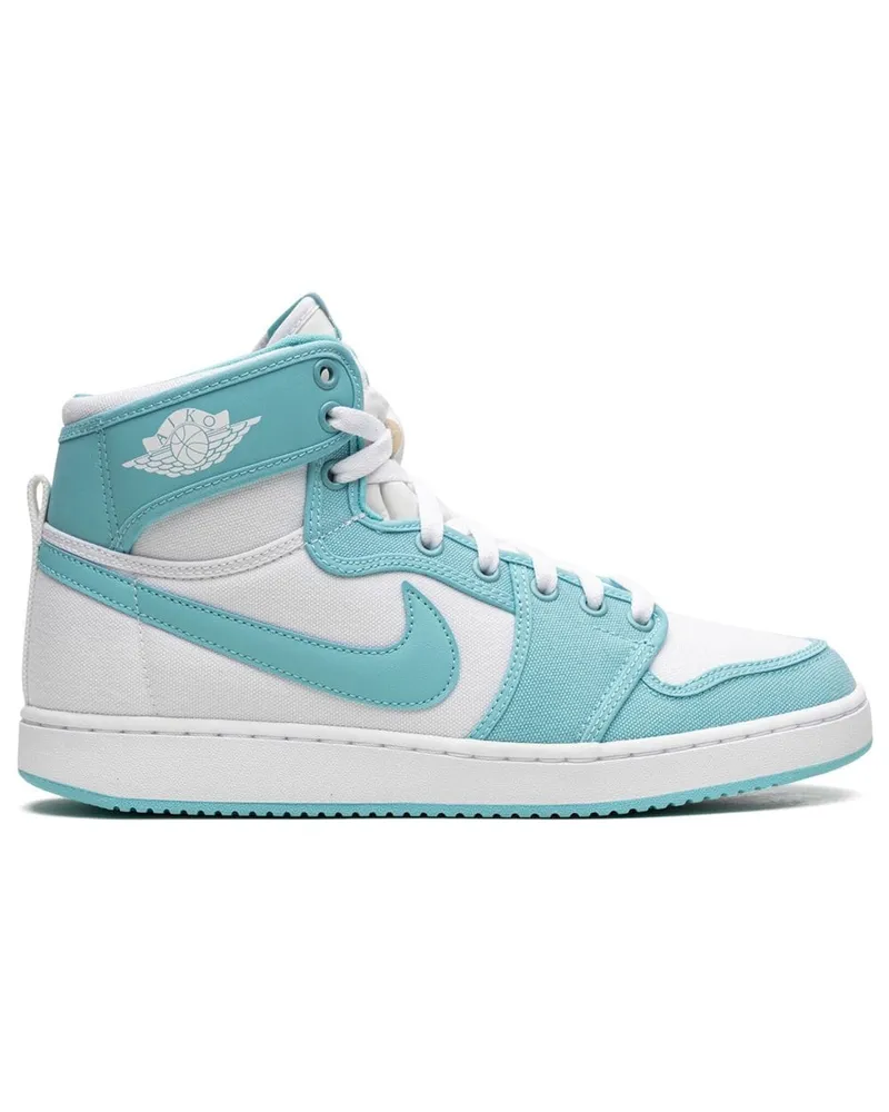 Jordan Air  1 KO Bleached Aqua Sneakers - Weiß Weiß