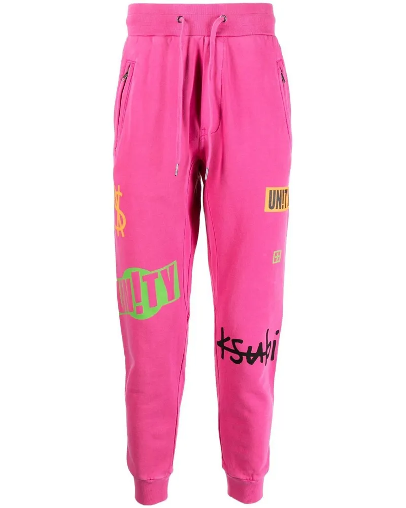 ksubi Jogginghose mit Logo-Print Rosa