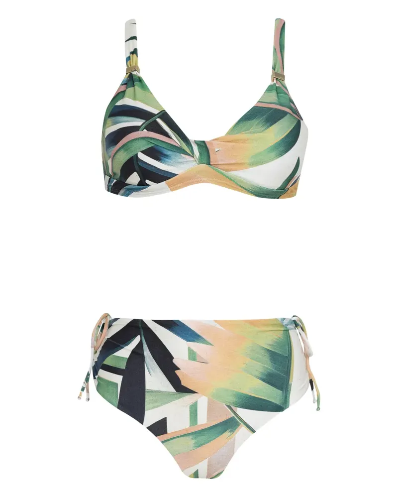 Lygia & Nanny Bikini mit geometrischem Muster - Grün Grün