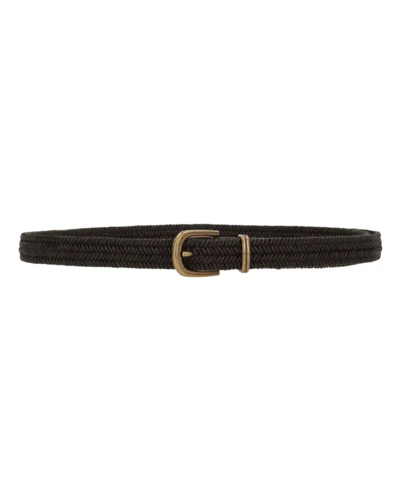 Brunello Cucinelli braided leather belt - Braun Braun