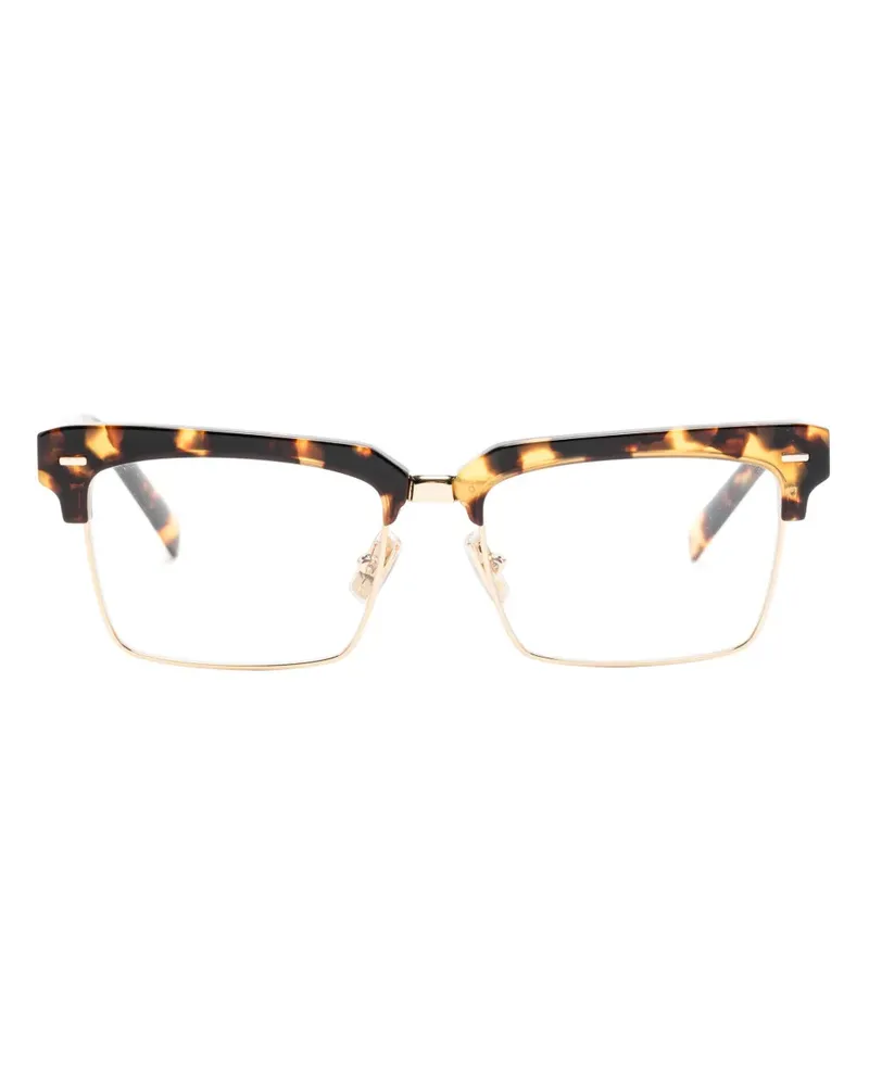 Miu Miu Eckige MU11XV Brille - Braun Braun