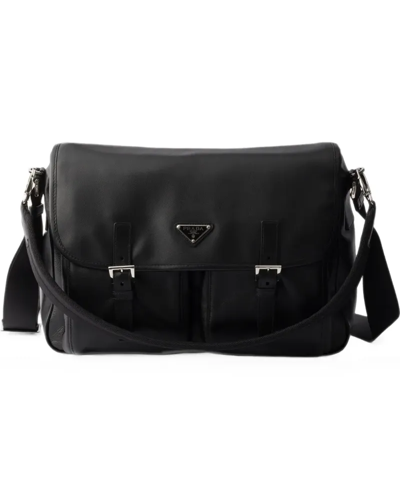 Prada leather shoulder bag - Schwarz Schwarz