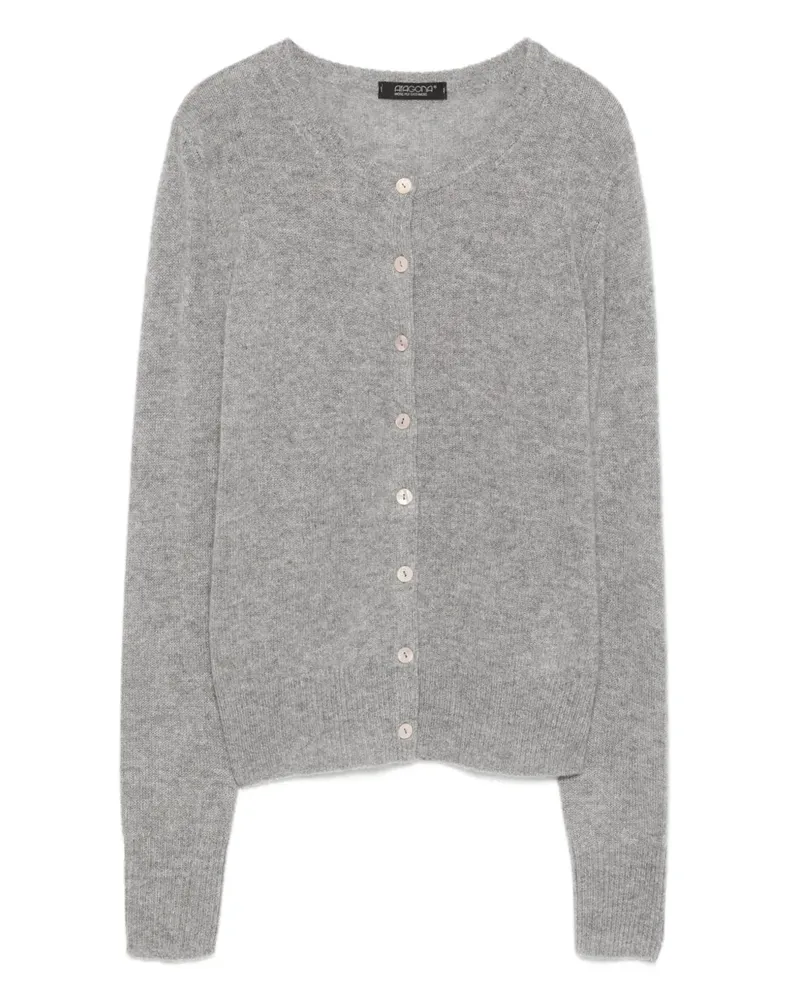 ARAGONA Cardigan aus Kaschmir - Grau Grau