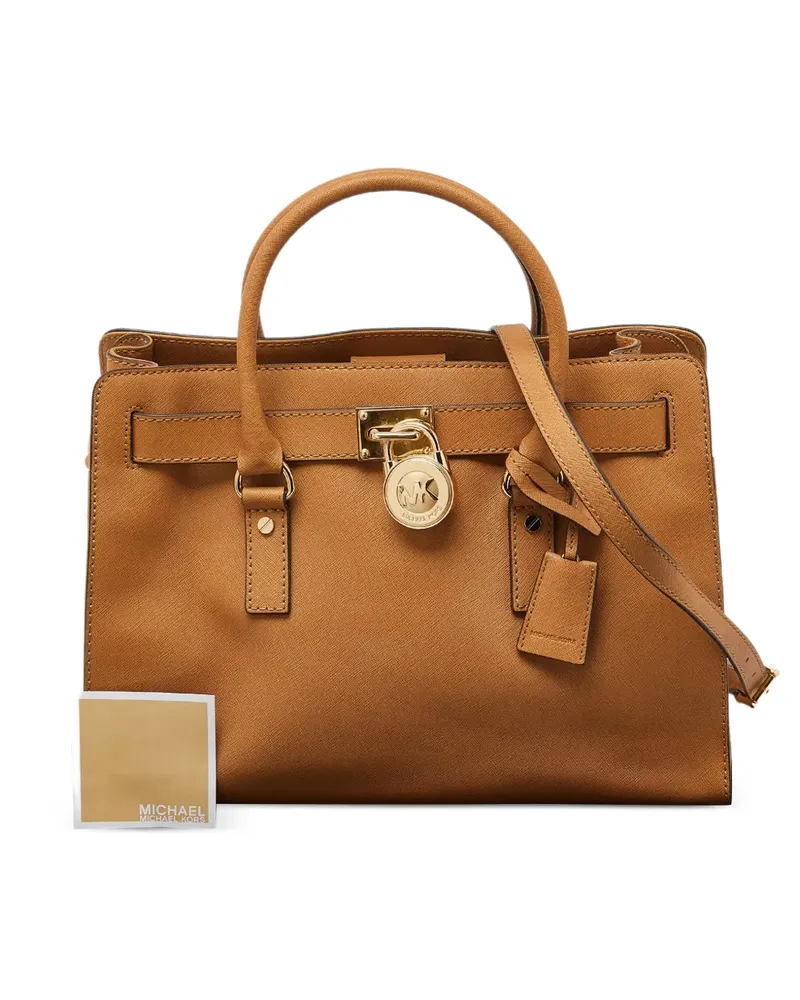 Michael Kors Hamilton leather tote bag - Nude Nude