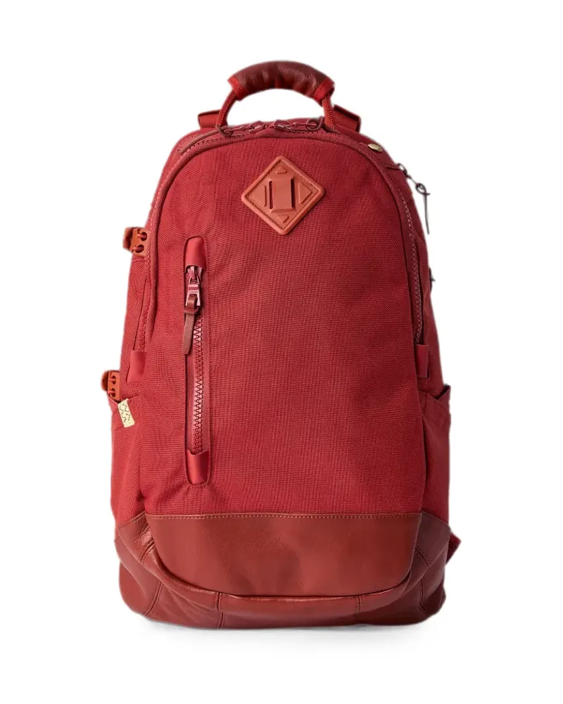 Visvim leather-trim backpack - Rot Rot