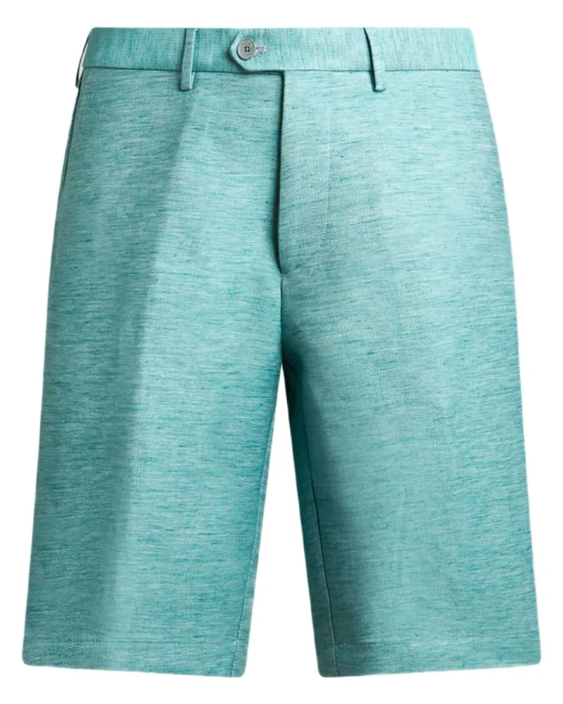 Etro Shorts aus Leinen - Grün Grün