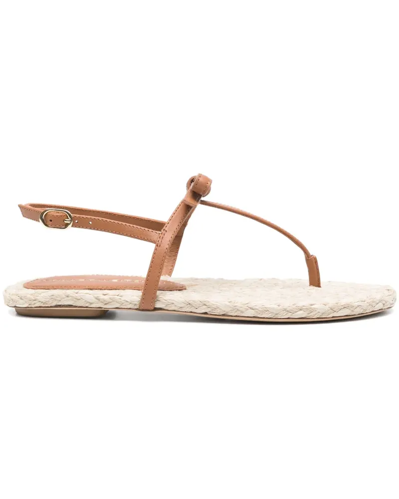 Stuart Weitzman Espadrilles mit Schleifendetail - Braun Braun