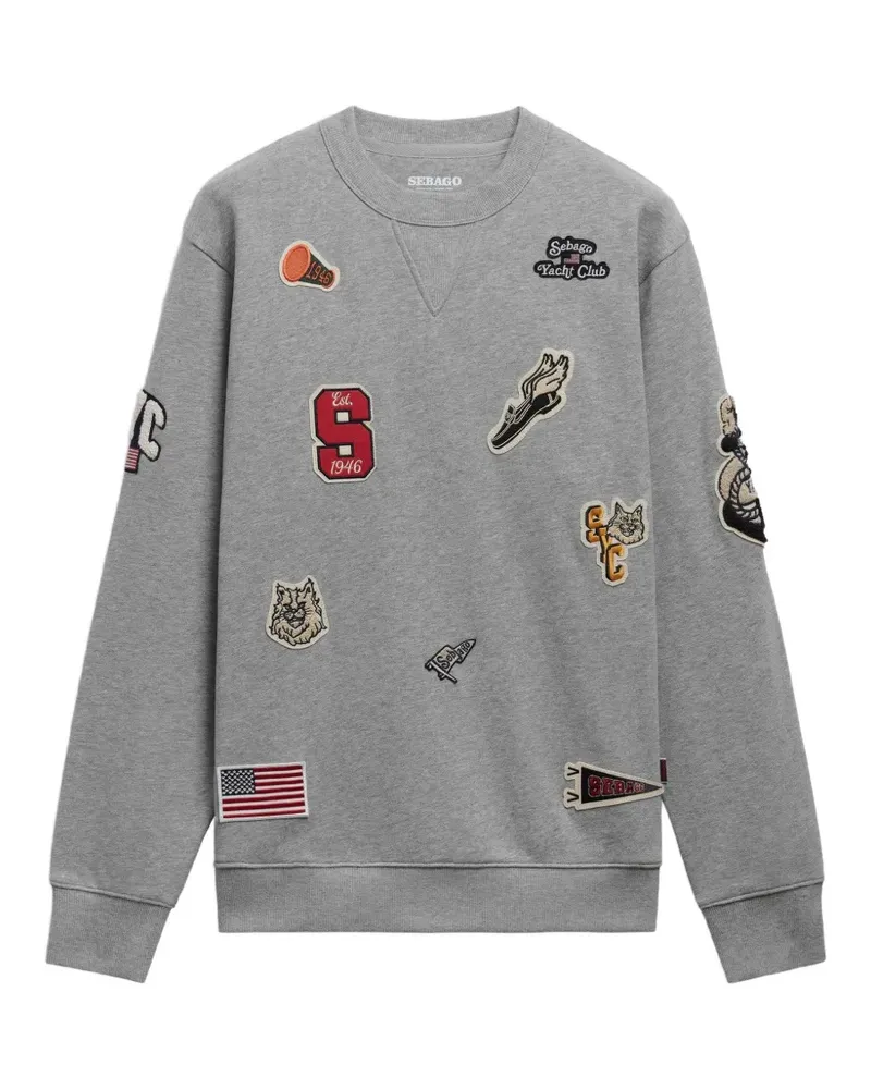 Sebago Sweatshirt mit Patch-Detail - Grau Grau