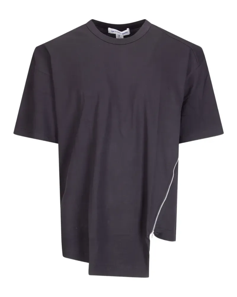 Comme des Garçons zip detail T-shirt - Grau Grau
