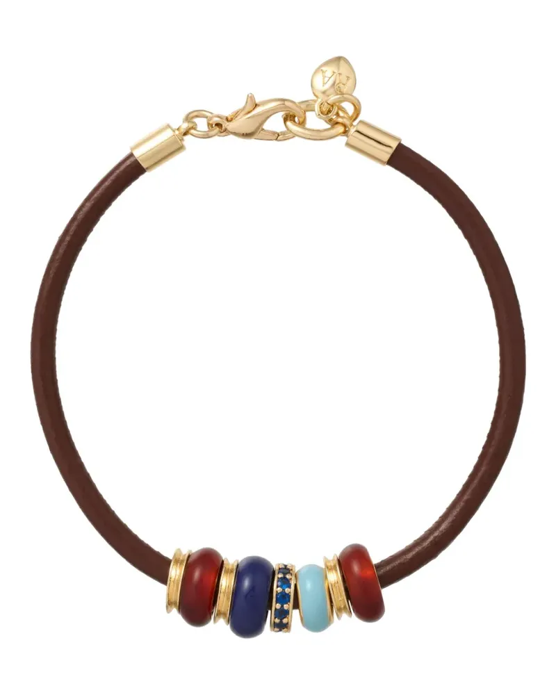 Roxanne Assoulin leather bracelet - Gold Gold