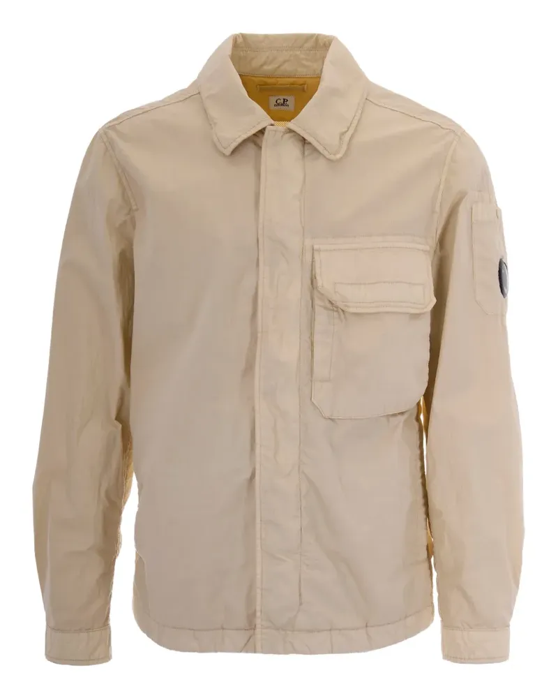 C.P. Company patch-pocket shirt-jacket - Nude Nude