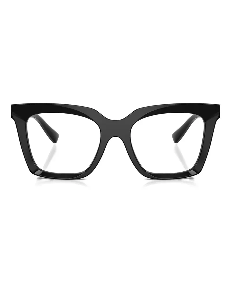 Dolce & Gabbana Brille im Cat-Eye-Design - Schwarz Schwarz