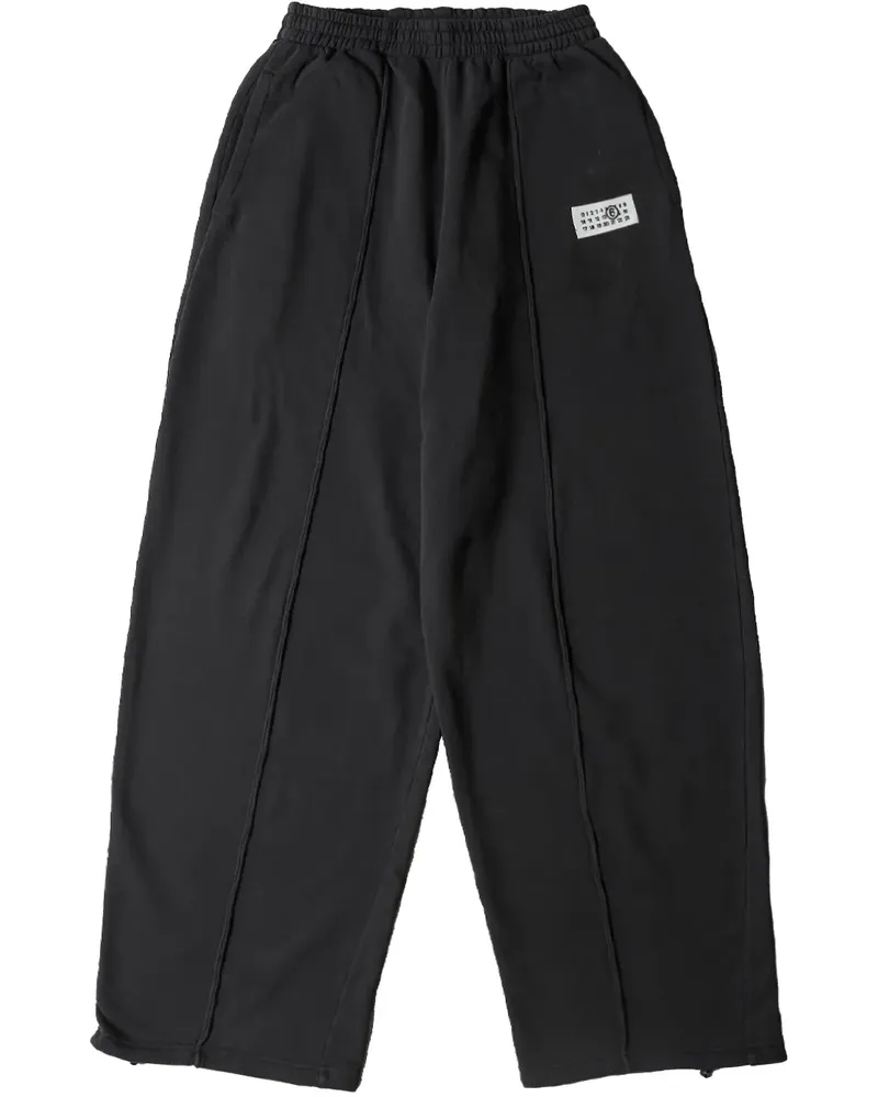 Maison Margiela Jogginghose mit Logo-Streifen - Schwarz Schwarz