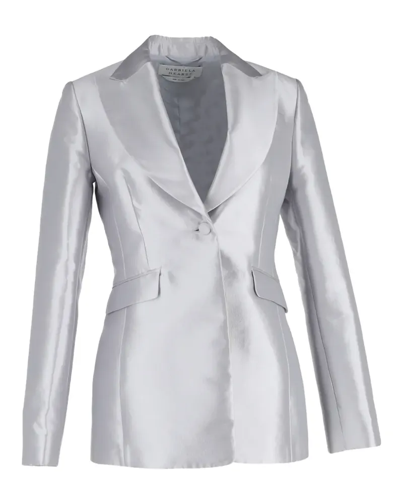 Gabriela Hearst Serge Blazer aus Seide - Grau Grau