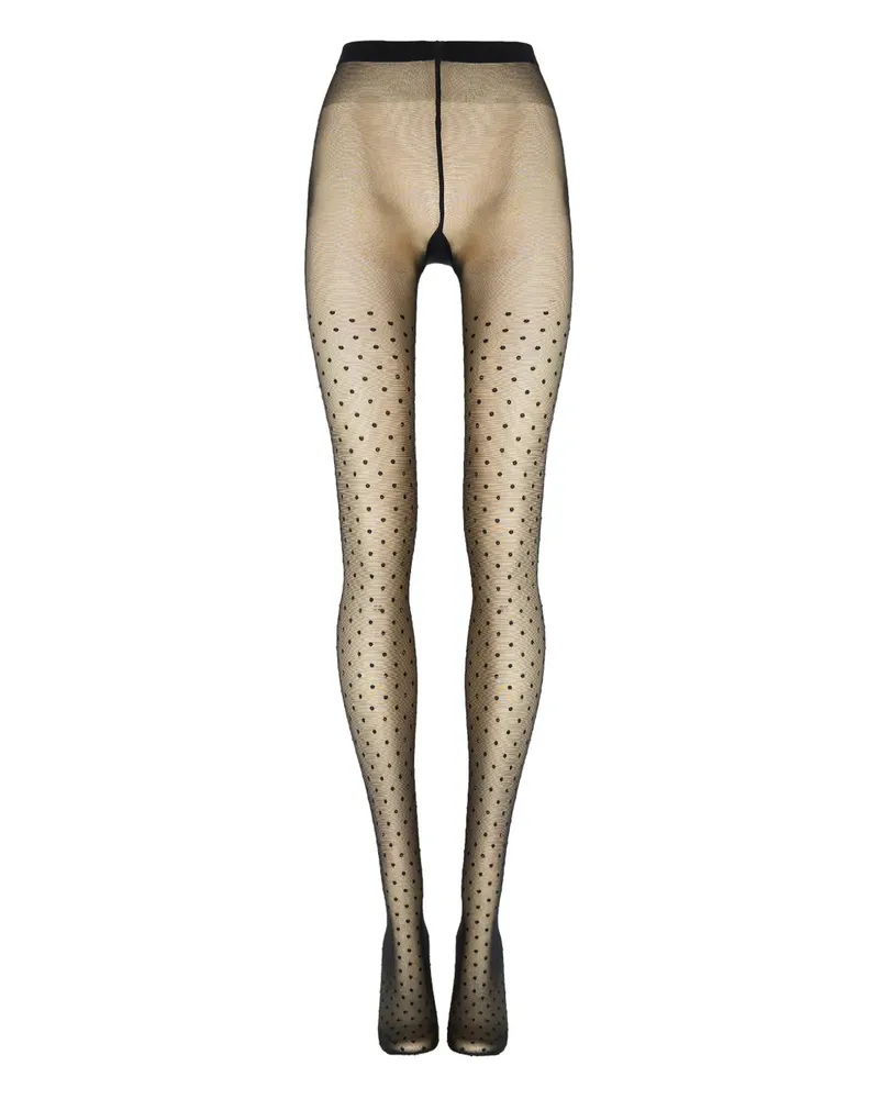 Wolford crystal dots tights - Schwarz Schwarz