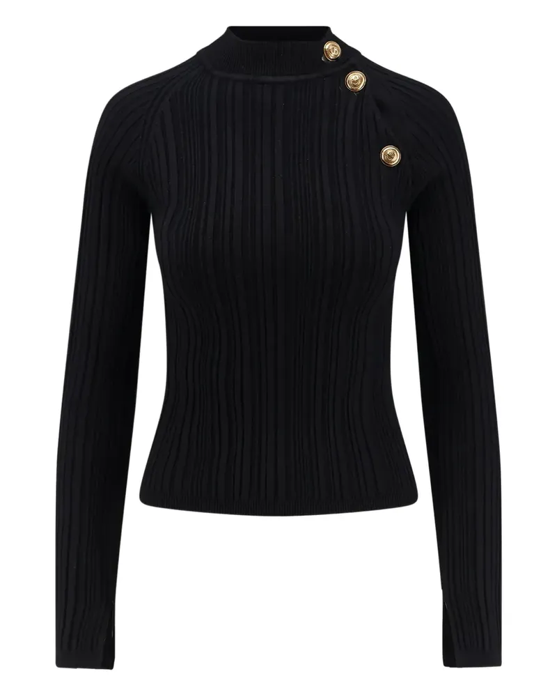 Chiara Boni Pullover mit Stehkragen - Schwarz Schwarz