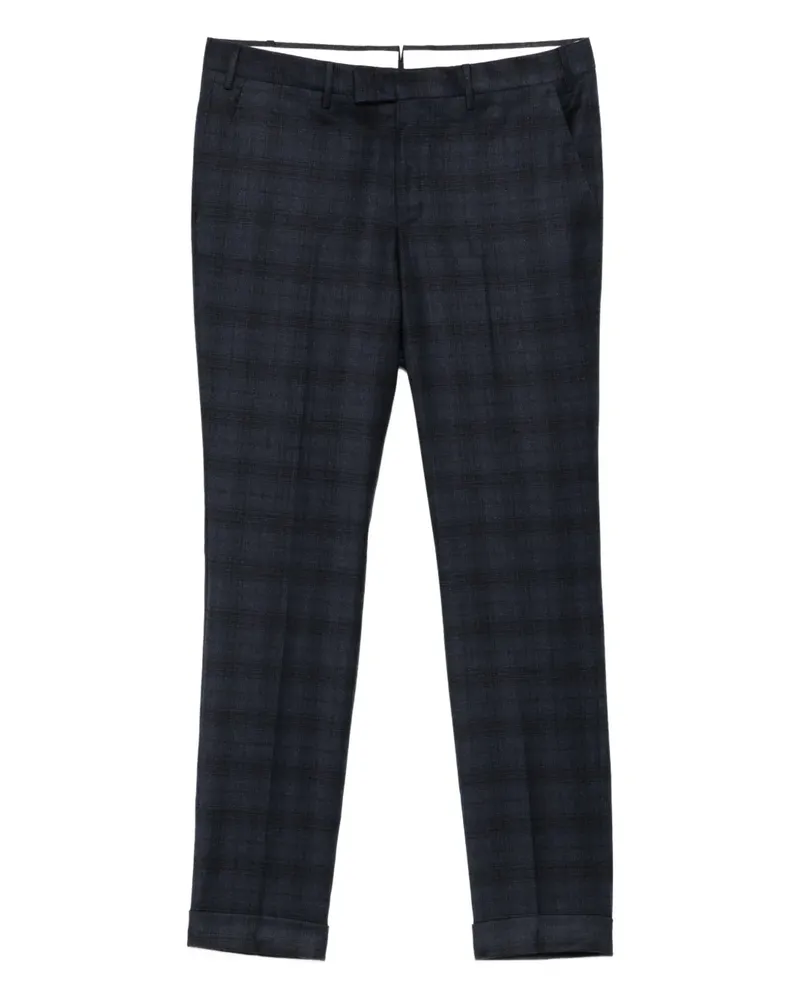 PT TORINO Karierte Straight-Leg-Hose - Blau Blau