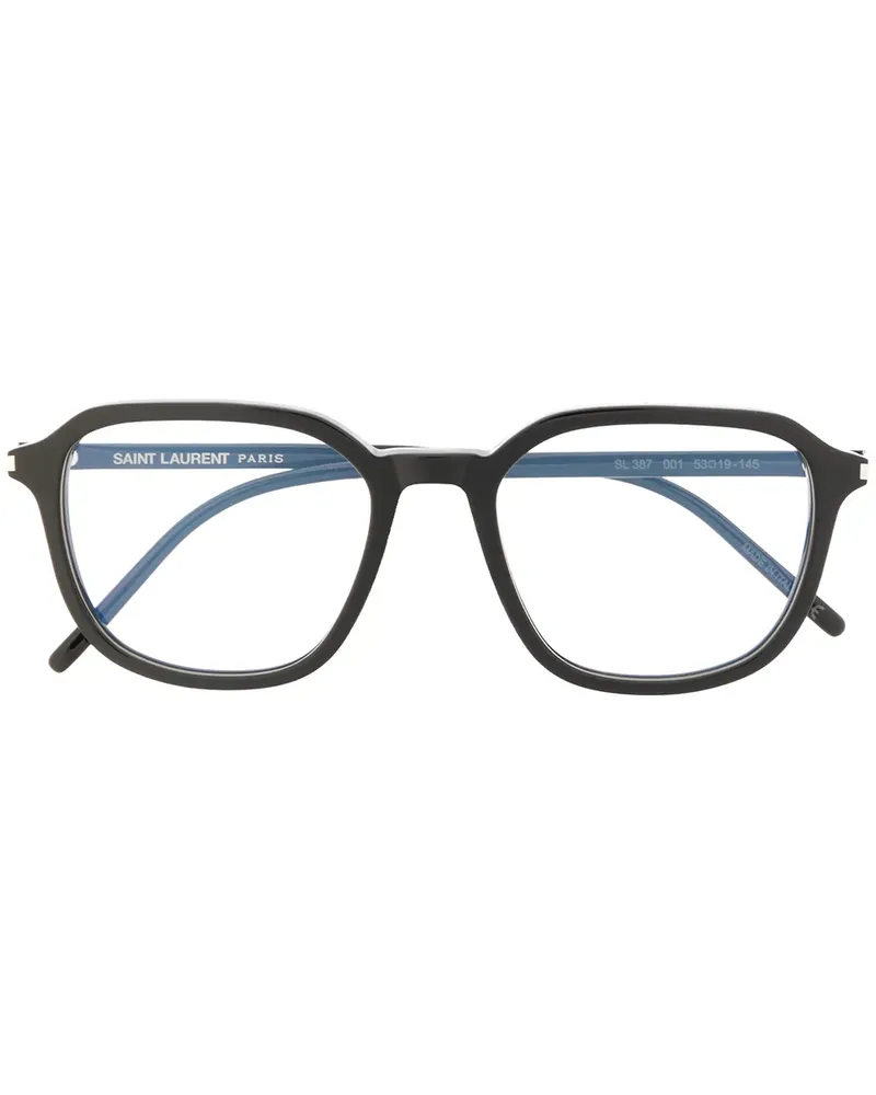 Saint Laurent Eckige 'SL 387' Brille - Schwarz Schwarz