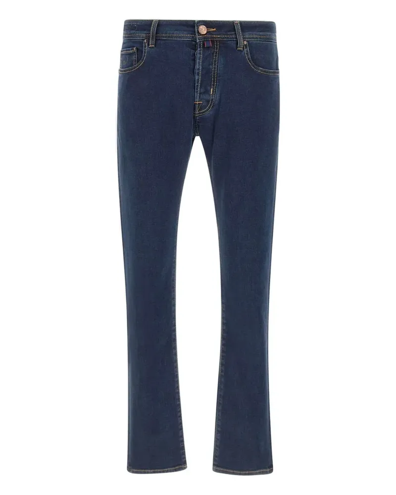Jacob Cohën Jeans mit Logo-Patch - Blau Blau