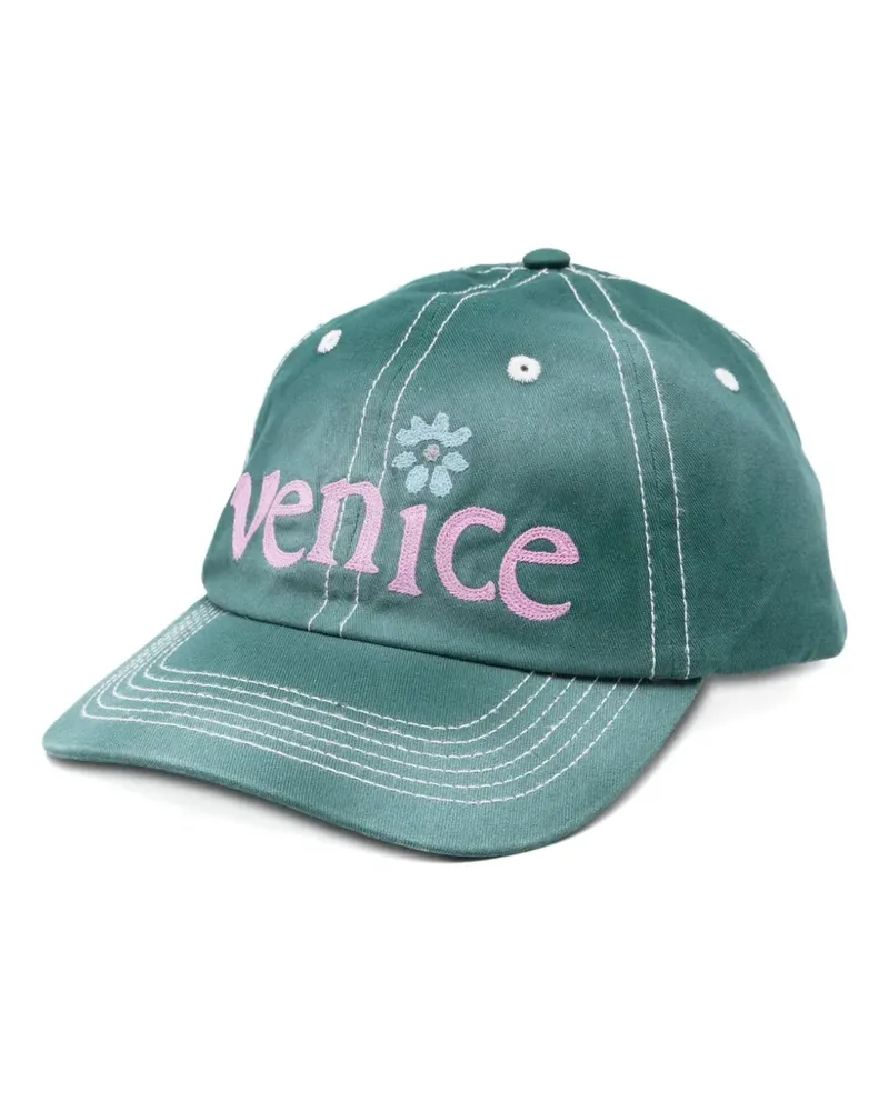 ERL embroidered baseball cap - Grün Grün